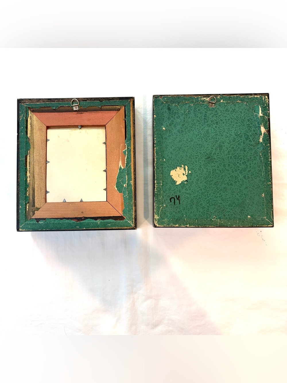 1940's (2) VICTORIAN WOMEN HEAD SHOT DEPICTIONS IN SHADOW BOXES - Picture 4 of 4